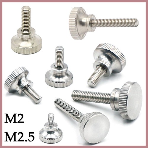 Stainless steel knurled - steel, thumb