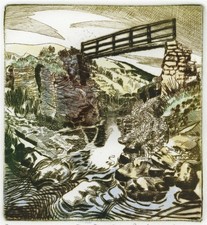 John Degnan - Pencil Signed Etching - High Pennine Bridge