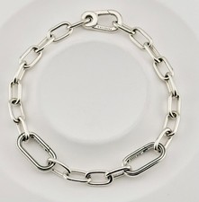 New 100% Genuine Pandora Me Silver Small-Link Chain Bracelet 599662C00-17.5cm S2