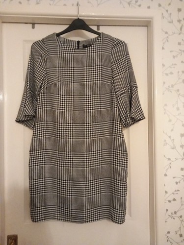 Smart dogtooth check dress - smart,