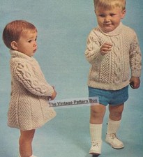 TODDLERS ARAN dress & jumper /