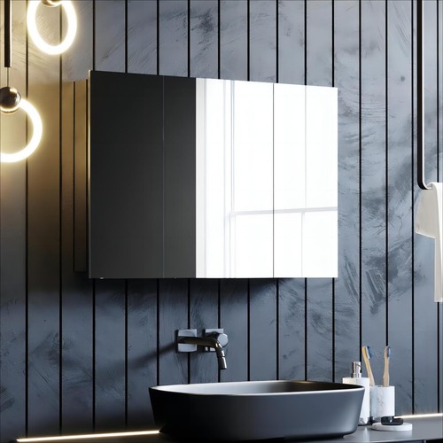 Triple door bathroom - bathroom, mirror