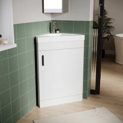 Corner bathroom vanity - corner, unit