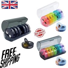 7 Day Weekly Pill Box Organize Medicine Case  Container Dispenser Tablet Storage