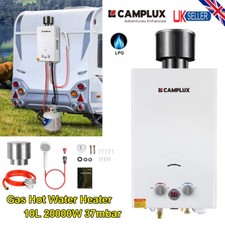 10L Tankless Instant Propane LPG Hot Water Heater w/ Shower kit Portable CAMPLUX