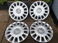 Set of Genuine Vauxhall 14" Wheel Trims Hub Caps x4 Corsa Combo Agila