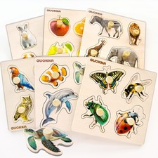 QUOKKA Wooden Puzzles for 1 2