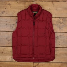 Cabelas Puffer Vest L Mens Red