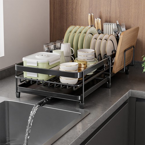 Extendable dish drainer rack - dish,
