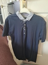 Polo Shirt Size M 45CM W has Contrast Collar 100% Cotton Make Steel & Jelly