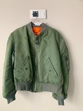 Genuine Vintage Alpha Industries Classic MA-1 Bomber Jacket Green 23" Chest