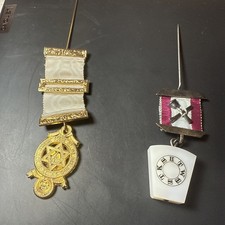 Masonic Royal Arch Companions Breast Jewel And A Mark Master Mason Breast Jewel