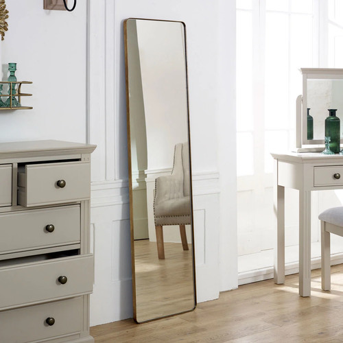 Tall brushed gold framed wall - tall,