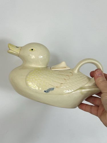 Vintage teapot duck shaped - vintage,