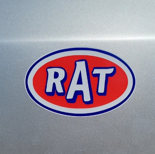 Rat ratlook oval retro - rat, vinyl
