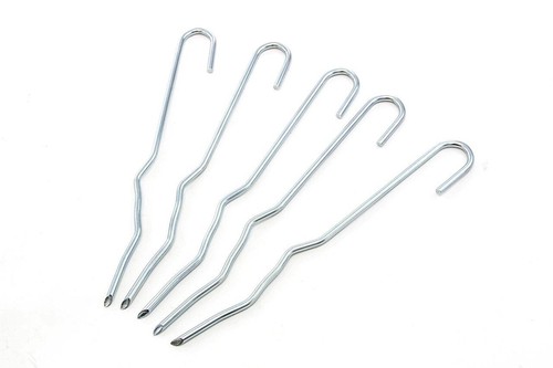 Kinked ground stakes - kinked,