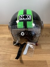 NOX JET Scooter Helmet / Size Small / Green & Black