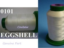 ISACORD MACHINE EMBROIDERY THREAD 1000M  OFF-WHITE /  IVORY / EGGSHELL 0101