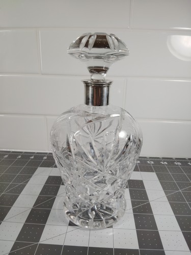 Birks crystal decanter with - birks,