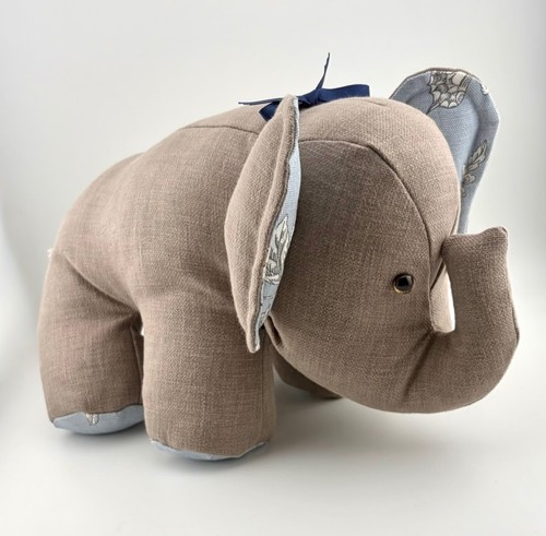 Handmade fabric elephant - fabric,