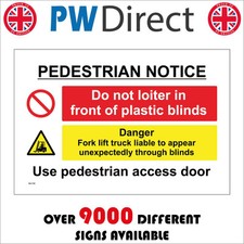 MU195 PEDESTRIAN NOTICE DO NOT