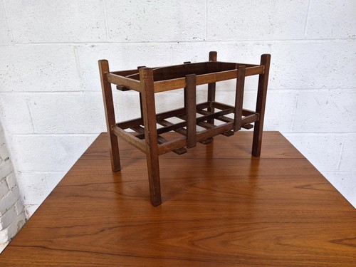 Vintage mid century teak large - mid-century,