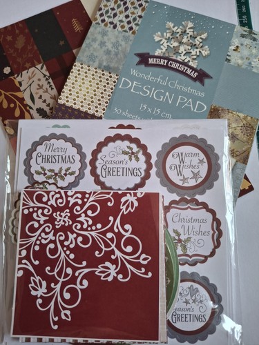 Christmas card toppers paper - card, toppers,