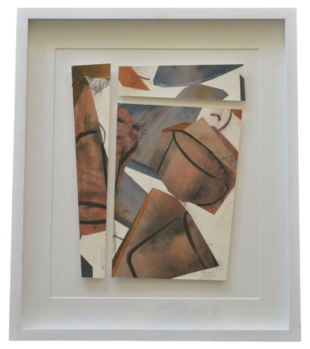 Mary stork mixed media collage - mary,