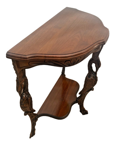 Vintage demilune console - demilune, half