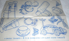 Vintage embroidery transfer - vintage,