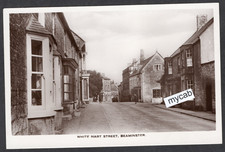 Postcard Beaminster nr Bridport Dorset houses White Hart Street RP by Thomas