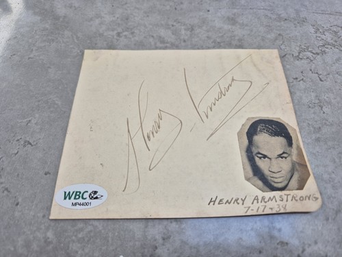 Henry armstrong signed - henry,