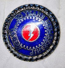 AEEU ENGINEERING ELECTRICAL TRADE UNION 30 YEARS MEMBERSHIP - ENAMEL PIN BADGE