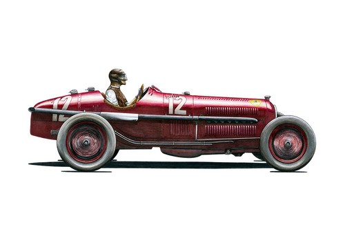 Tazio nuvolari alfa romeo - alfa,