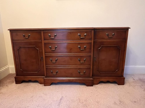 Yew wood sideboard - yew,