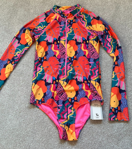 Girl rash vest long sleeved - long,