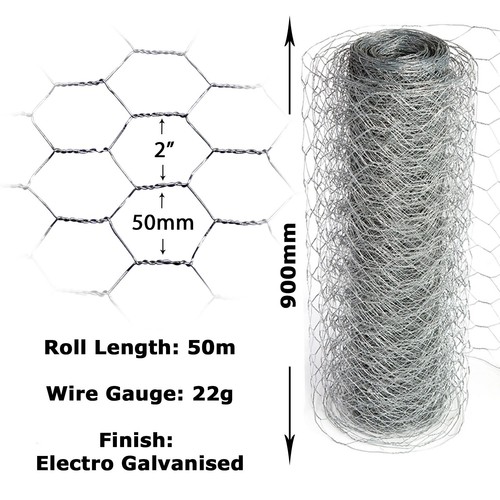 Chicken wire rabbit mesh - 50m, x