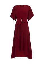 WHISTLES Textured Belted Midi