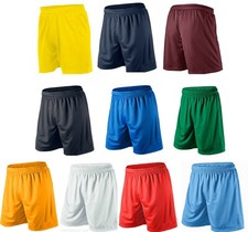 Mens Football Shorts Jogging Running Gym Sports Breathable Fitness 