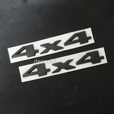 Matte 4x4 black metal - 2x,