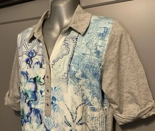 Ladies Top Size 12  Grey Blue