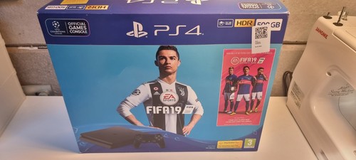 Playstation slim black - 4, fifa