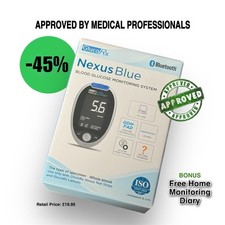 GlucoRx NEXUS BLUE Blood Glucose Monitoring System