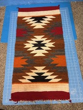 Vintage Navajo Rug Small Wool