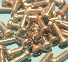 Fifty Meccano zinc 1/2 inch allen bolts, part 111a