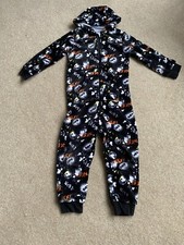 Boys Nerf Gun All In One Hooded Fleece Age 6-7 years