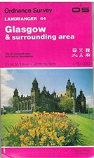 Landranger Map 64 Glasgow and Surroundin... by Ordnance Survey Sheet map, folded