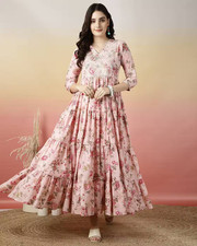 Indian Women Pink Cotton