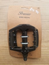 ✅️ Premier BMX Race Bike Flat Pedals Platform - 1/2" DX Style Studded - Black 🔥