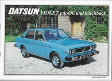 1979 Datsun Violet (A10 generation) 1.4/ 1.6 saloons & 1.6 hatchback brochure